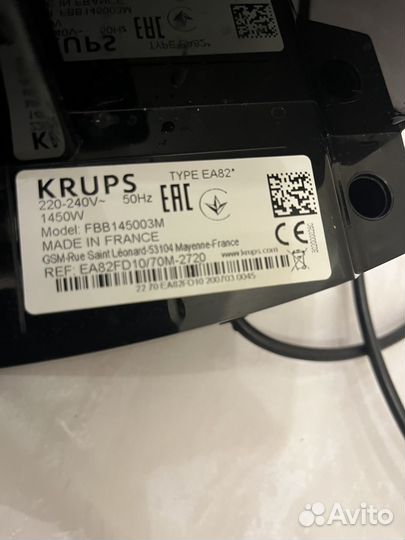 Кофемашина Krups Espresseria EA82FD10