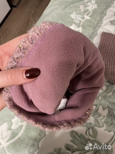 Комплект шапка и шарф женский новый