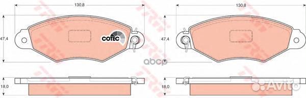 Колодки тормозные nissan kubistar 03/renault K