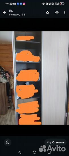 Шкаф купе с зеркалом бу