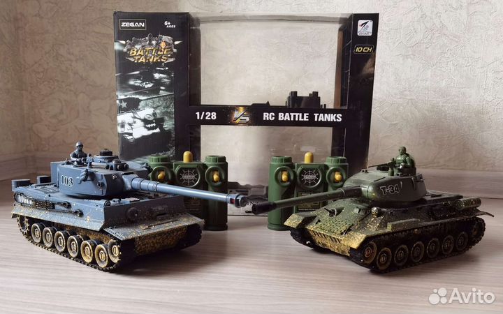 Танковый бой на радиоуправлении