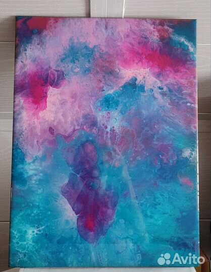 Цветы страсти. Картина из эпоксидной смолы