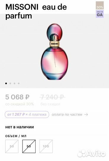 Парфюмерная вода missoni