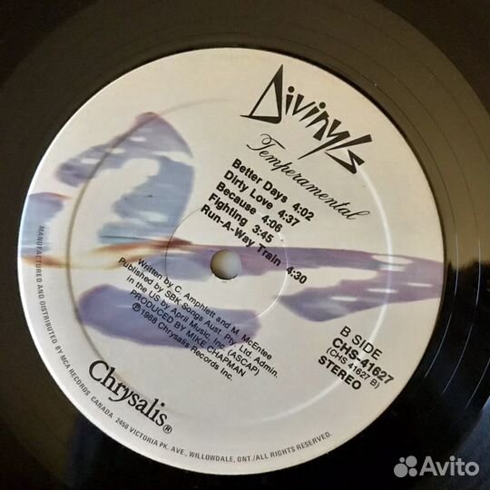 Divinyls - Temperamental, винил