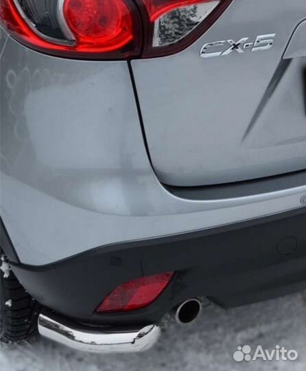 Защита угловая заднего бампера Mazda CX-5