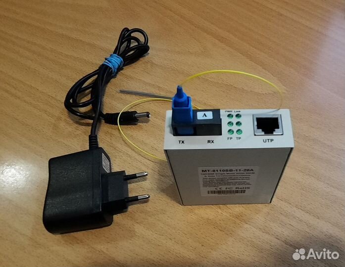 Modultech converter 10/100Base-Tx to 100Base-FX