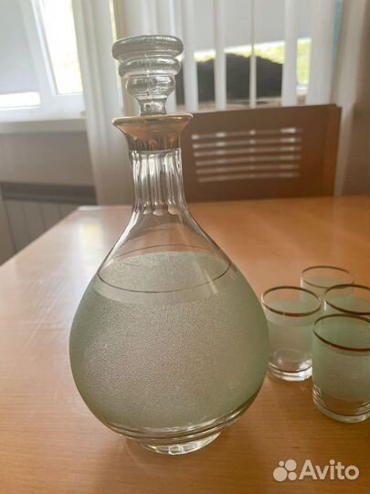 Штоф/графин СССР с рюмками