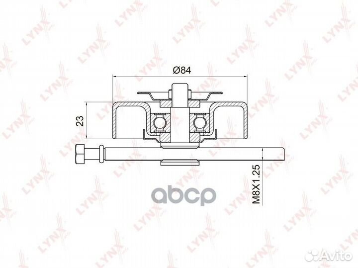 Ролик натяжной приводного ремня nissan VQ-SER S