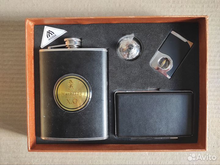 Подарочный набор - Фляга Портсигар