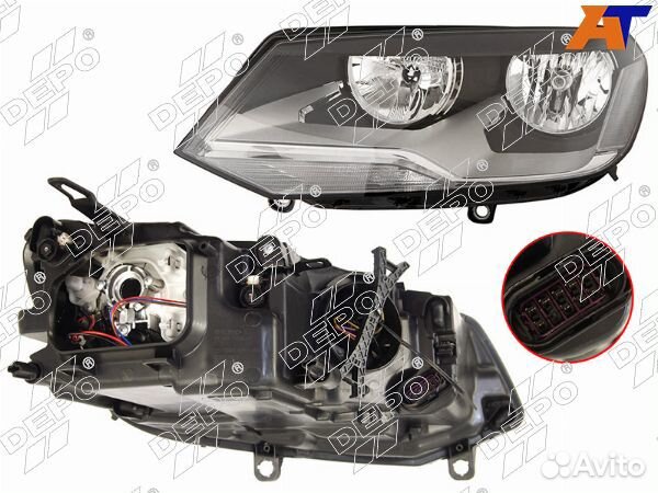 Фара volkswagen touareg