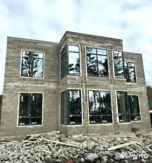 Остекление домов коттеджей