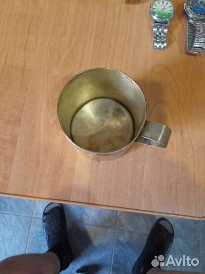 Кружка из гильзы. Окопный самодел