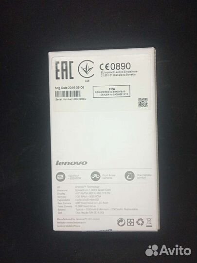 Телефон Lenovo