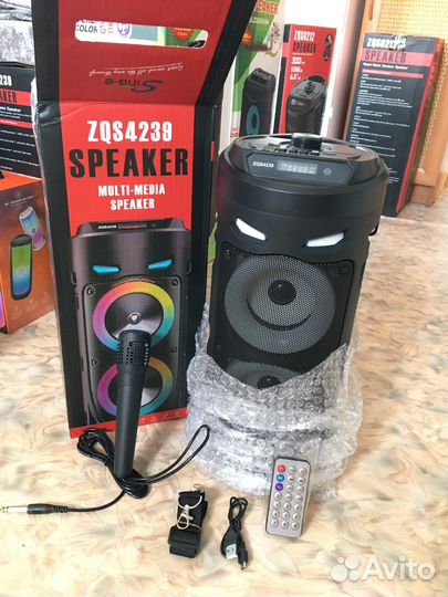 Колонка беспроводная с караоке ZQS-4239