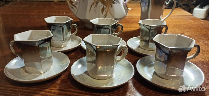 Антикварный фарфоровый сервиз 1950 г СССР
