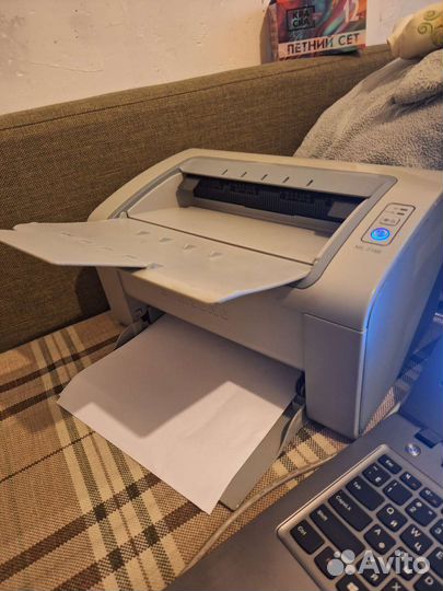 Принтер лазерный Samsung ML-2160, ч/б, A4, серый