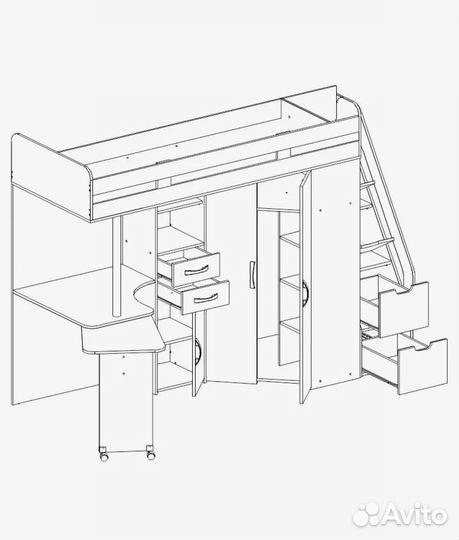 Продам кровать-чердак