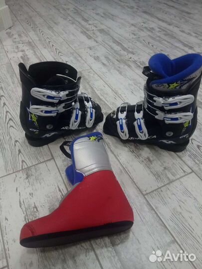 Лыжи горные+ ботинки детские