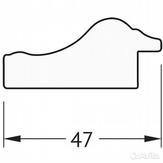 Зеркало Evoform Definite 72х52 BY 0793 в багетной