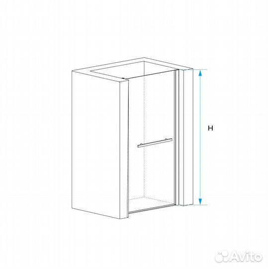 Душевая дверка в нишу 80х195 RGW Passage PA-103