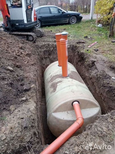 Монтаж Ливневки, Септика, Дренажа,Водопровод