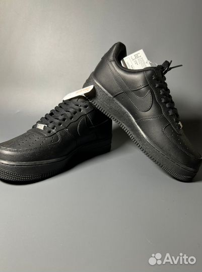 Кроссовки Nike AIR force 1 LOW luxe black gum Люкс