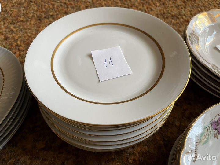 Набор столовой посуды тарелки СССР и другие