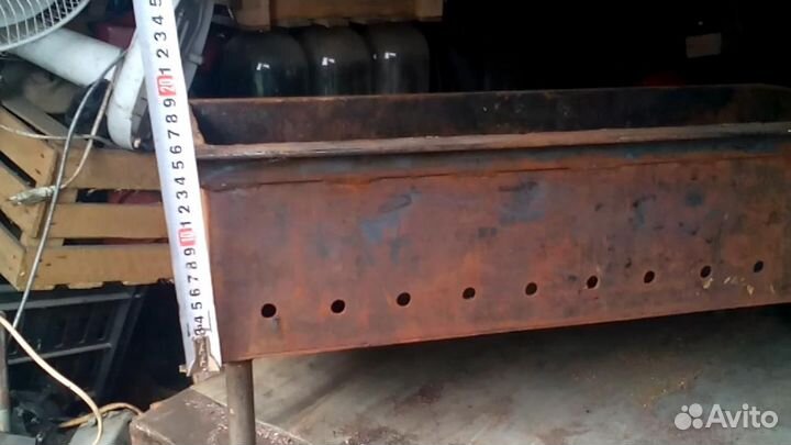 Мангал барбекю коптильня стационарная