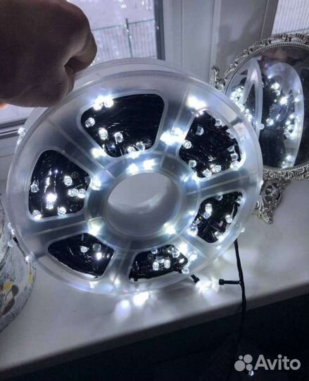 Уличная гирлянда 50 метров, гирлянда 50 м