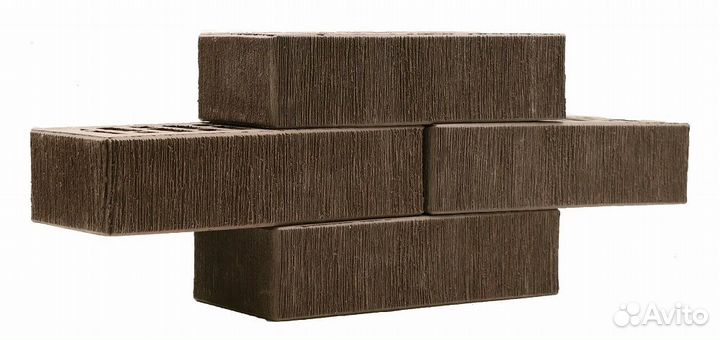 Кирпич облицовочный коричневый