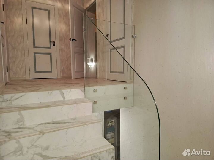 Стеклянное ограждение Перила для лестниц