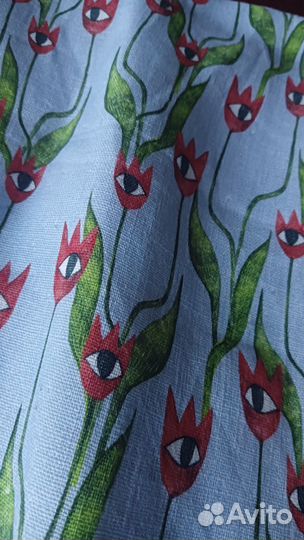 Лен авторский ткань