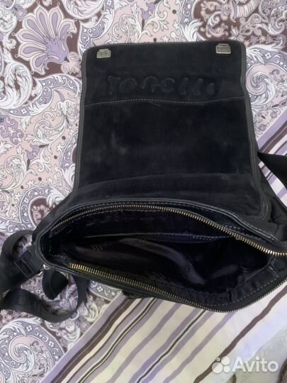 Сумка мужская натуральная кожа через плечо