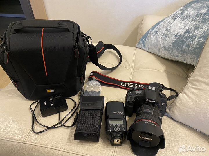Зеркальный фотоаппарат canon 60d, 24-105, 430
