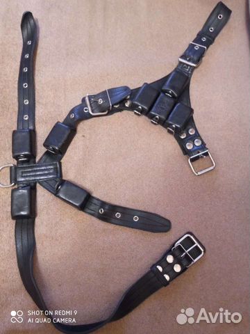 Шлейка,натуральная кожа, для бойцовских собак