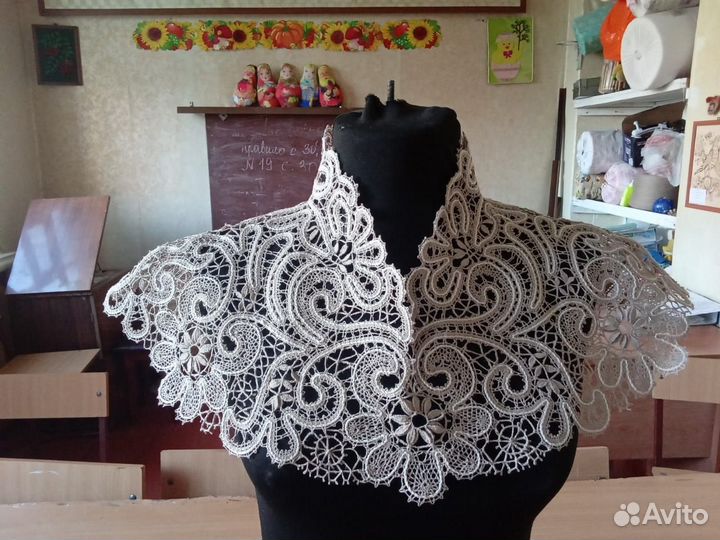 Оплечье кружевное