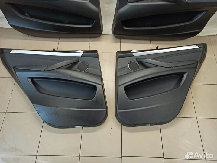 Комплект обшивок дверей черные BMW X5 E70