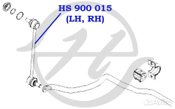 Тяга стабилизатора перед прав / лев