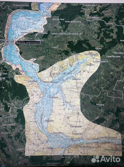 Карта Волги до затопления ркка для Lowrance,Garmin