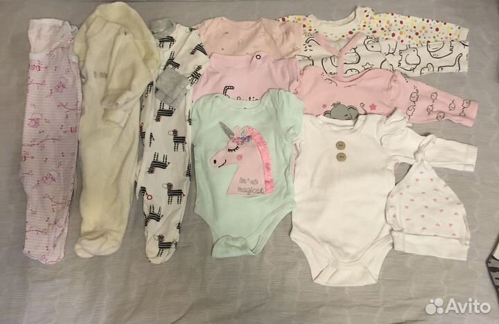 Детские вещи пакетом (0-9мес)