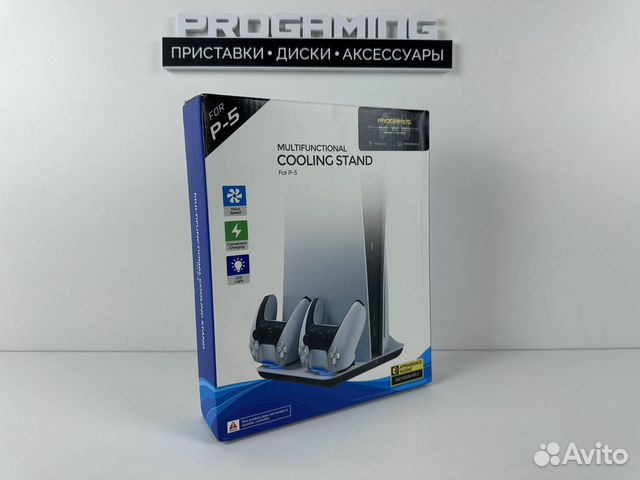 Подставка с охлаждением и зярдкой Sony PS5