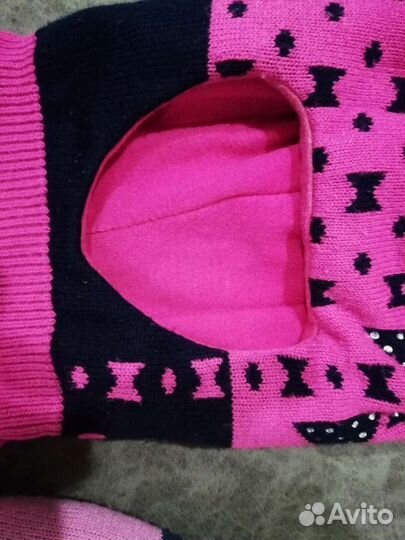 Шапка шлем для девочек(размер 5о-52)