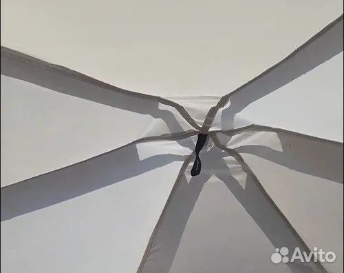 Шатер большой с юбкой серый