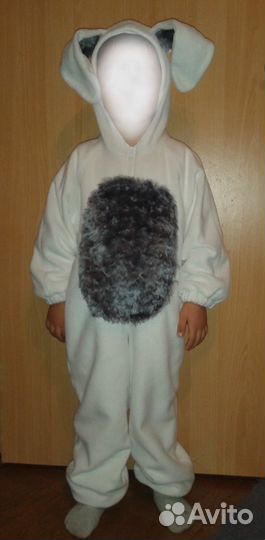 Костюм зайца для мальчика размер 110-116