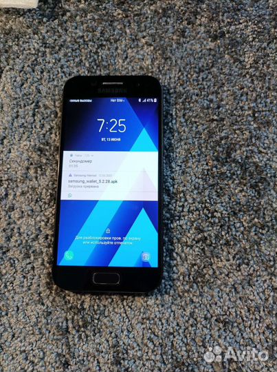Смартфон samsung a3(2017) + блок