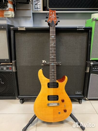 Электрогитара с чехлом PRS SE Pauls Guitar Amber