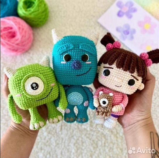 Вязанные игрушки в стиле Funko pop