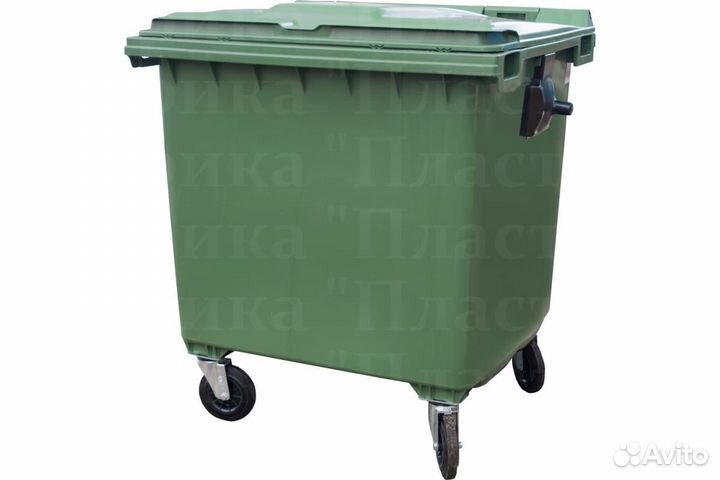 Мусорный евроконтейнер пластиковый 770л S3781