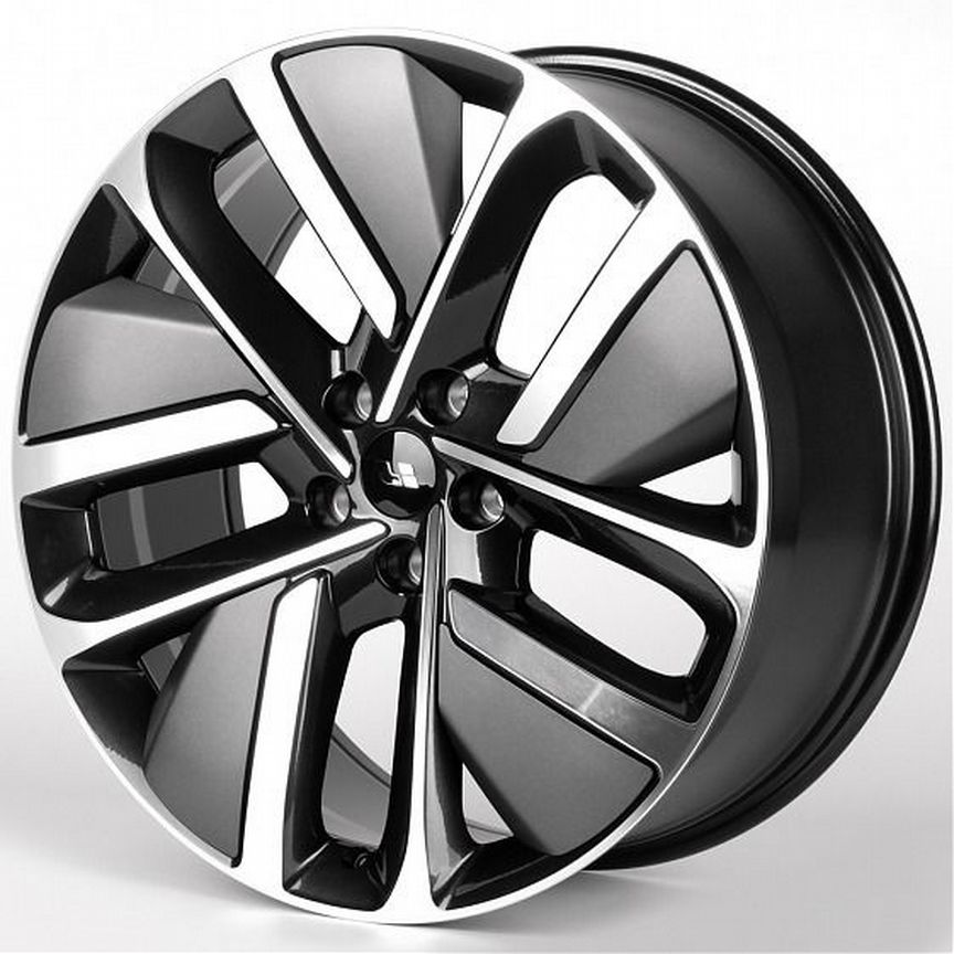 IWheel IVF-3164 : 9x21 5*120 Et:45,5 Dia:62,5 Чёрный Глянцевый + Полированные Спицы