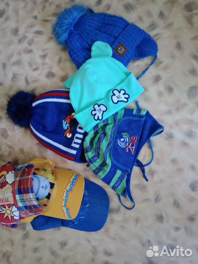 Шапки от 2 до 5. Пакетом